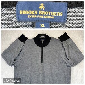 Brooks Brothers Extra Fine Merino Wool Quarter Zip Sweater Men XL   Prologis